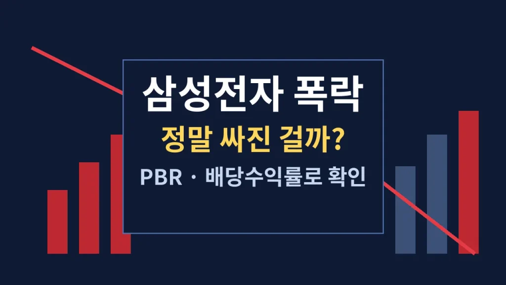 삼성전자 폭락